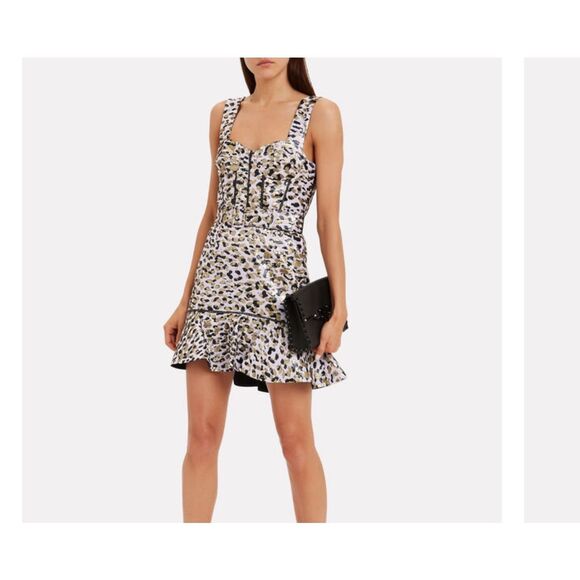 Jonathan Simkhai Lamé Jacquard Bustier Dress size 8 NWT - Picture 3 of 15